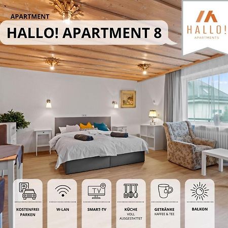 Sehr Gemuetliche Ferienwohnung In Bester Lage Mit Grossem Sonnenbalkon L Innenstadtnaehe L 1 Minute Zum Bahnhof L Kueche L Tv L Free-Wlan L Willkommen Im Hallo!-Apartment 8 Bad Wörishofen Esterno foto